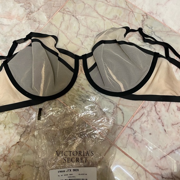 Victoria Secret unlined mesh Demi bra NWT - Picture 5 of 8
